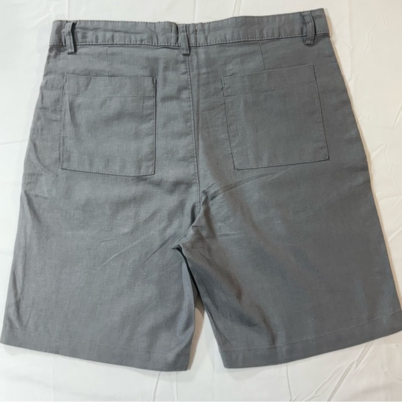 ONIA Men's Gray Linen blend Flat Front Shorts size 31 - Picture 4 of 12